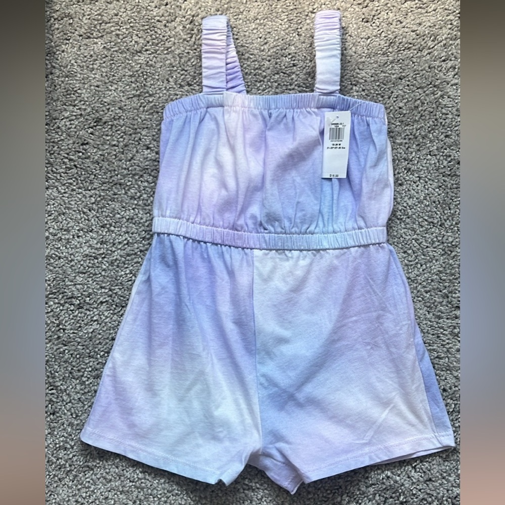Toddler Girl Old Navy Purple Tie Dye Romper 18-24m